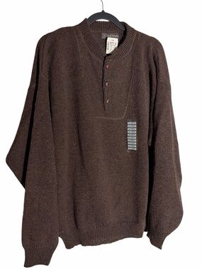 Courtenay Long Sleeve Sweater Gray Size XL X-Large 100% wool vintage nwt
